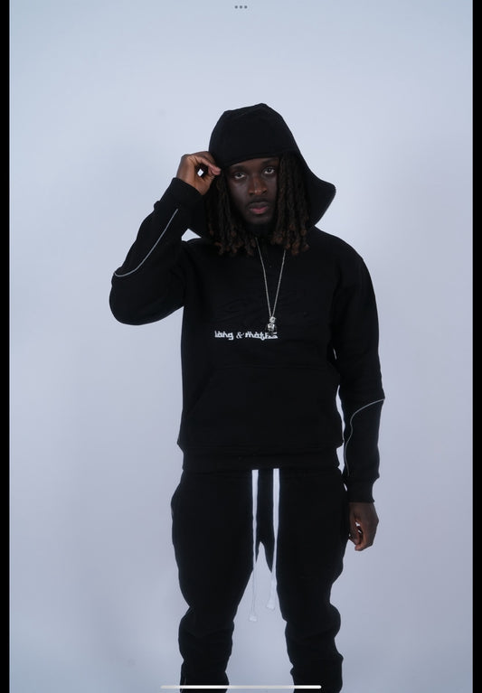 LACKLUSTRE HOODED TOP BLCK