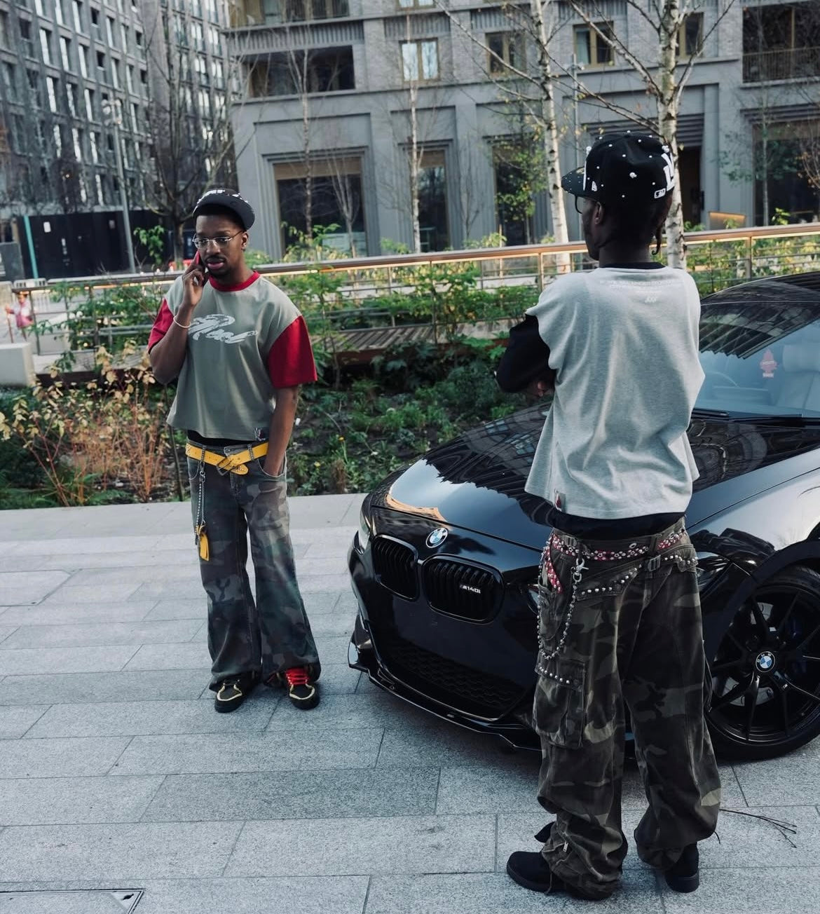 BLOOD OLIVE TWO TONE TSHIRT